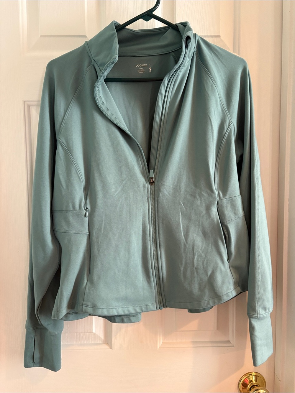 Jockey Women's Seafoam Lightweight Full-Zip Utility Jacket